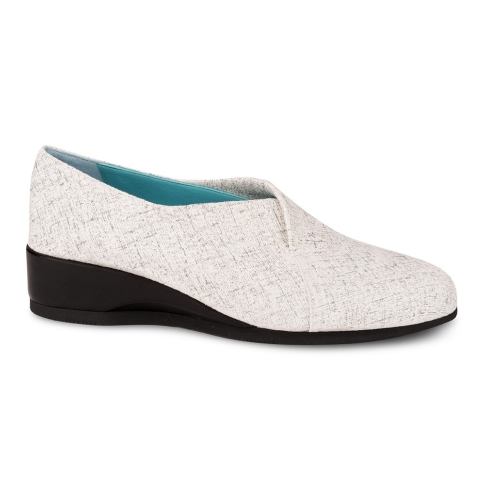 Thierry Robotin Women’s ZILIAH 788 White Iridescent Microfiber & Leather Combo